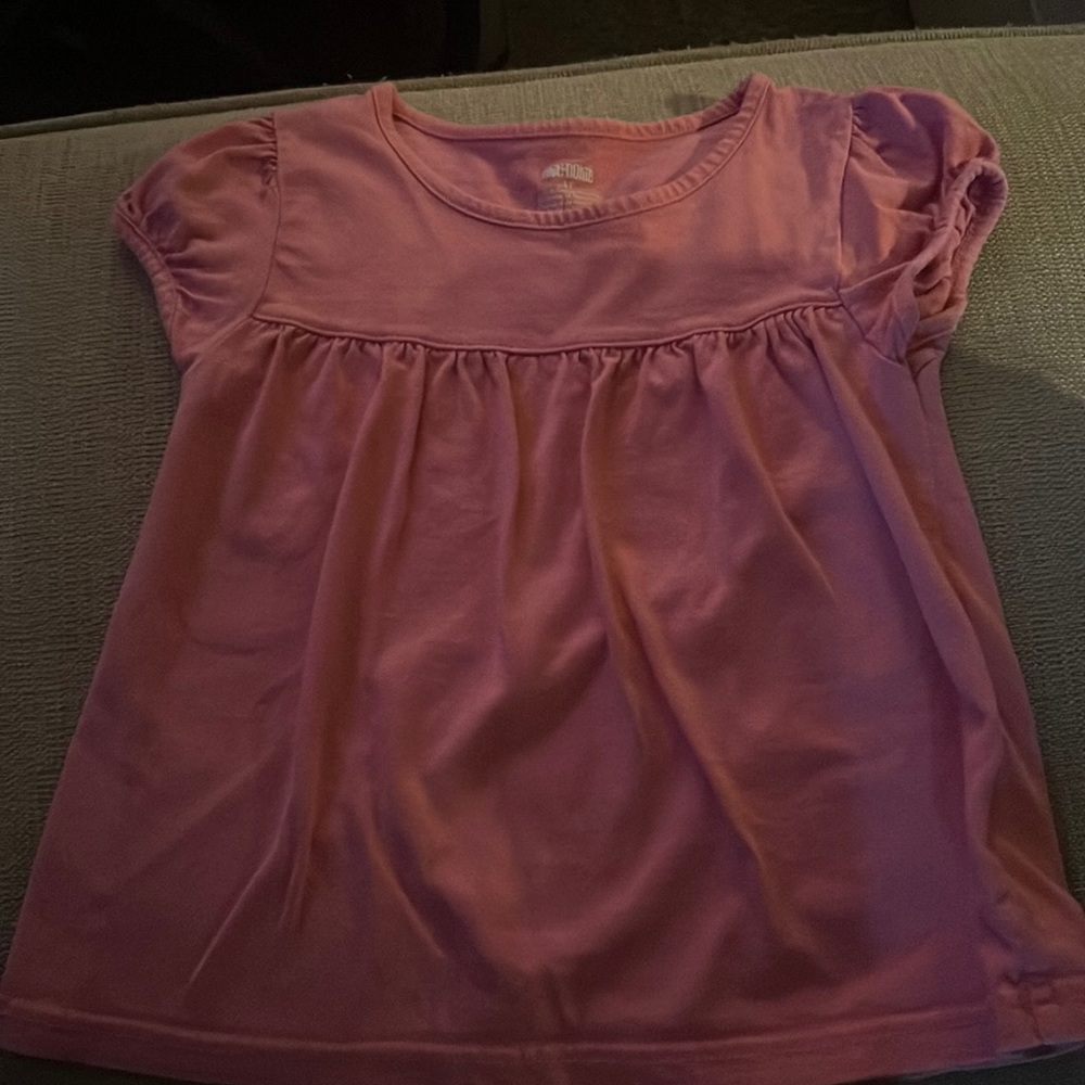 Girls pink okie dokie blouse